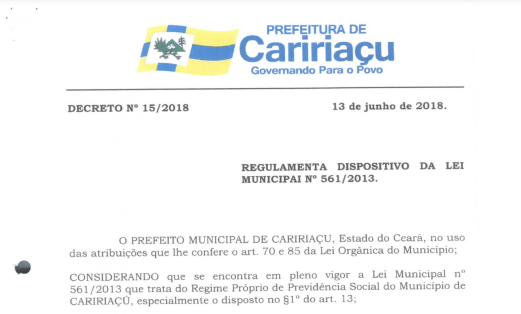 Decreto 15/2018