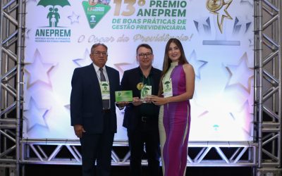 PREVCAR Recebe o Troféu de 5º Lugar de Boas Práticas de Gestão Previdenciária do 13º Prêmio ANEPREM, na Categoria Pequeno Porte.