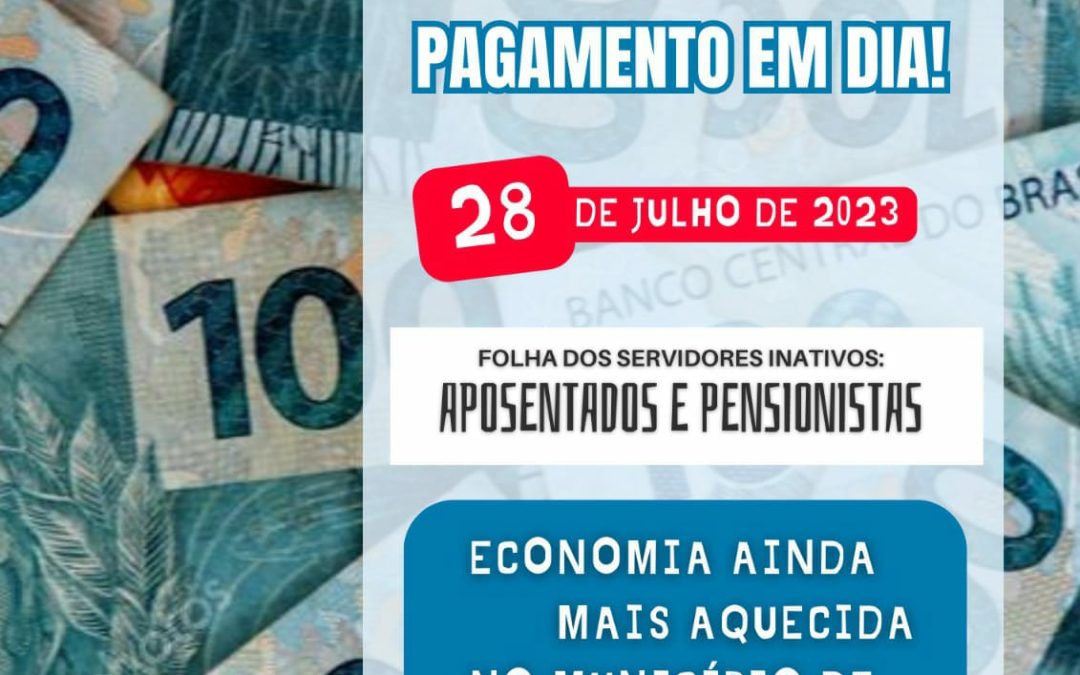 Pagamento em dia aposentados e pensionistas